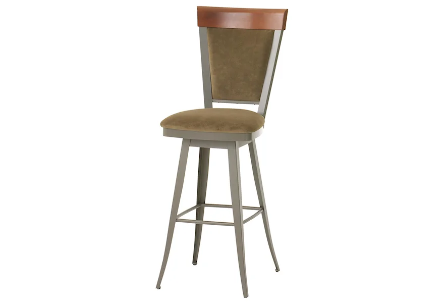 Countryside 34" Spectator Height Eleanor Swivel Stool  by Amisco at Esprit Decor Home Furnishings